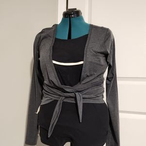 Lululemon ballet wrap top - Small Gray